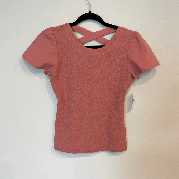 NWT Anthropologie Lace Up Flutter Top - Picture 2 of 6